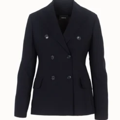 AKRIS Jacket In Cool Wool Polyester With Peak Lapel -Deals Vog Shift Store 10052019 650 e