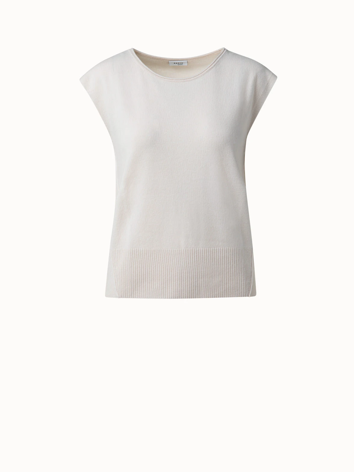 Cap Sleeve Cashmere Wool Top