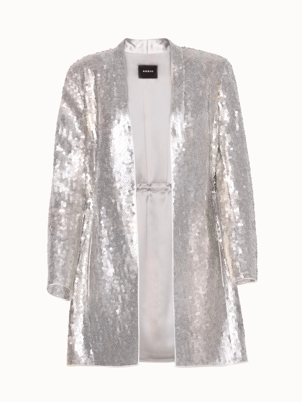 AKRIS Long Jacket In Silk With Sequins 7 AKRIS Long Jacket In Silk With Sequins - Image 5