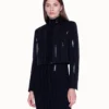 AKRIS Short Jacket In Silk Stretch With Sequin Stripes -Deals Vog Shift Store 20190619 1109 e r