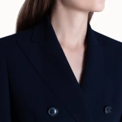 AKRIS Jacket In Cool Wool Polyester With Peak Lapel -Deals Vog Shift Store 20190620 060 e scaled