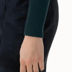 AKRIS Fitted Cashmere Silk Ribbed Knit Round Neck Pullover -Deals Vog Shift Store 20200114 9072 059