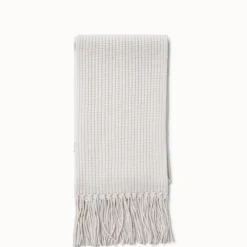Chunky Long Rib Scarf With Fringes