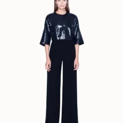 AKRIS Short Sequin Jacket With Silk Lining -Deals Vog Shift Store 446368