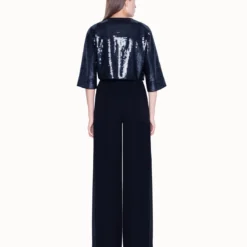 AKRIS Short Sequin Jacket With Silk Lining -Deals Vog Shift Store 446369