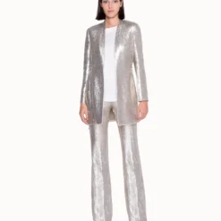 AKRIS Long Jacket In Silk With Sequins 9 AKRIS Long Jacket In Silk With Sequins -Deals Vog Shift Store 481716