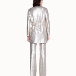 AKRIS Long Jacket In Silk With Sequins 10 AKRIS Long Jacket In Silk With Sequins -Deals Vog Shift Store 481717