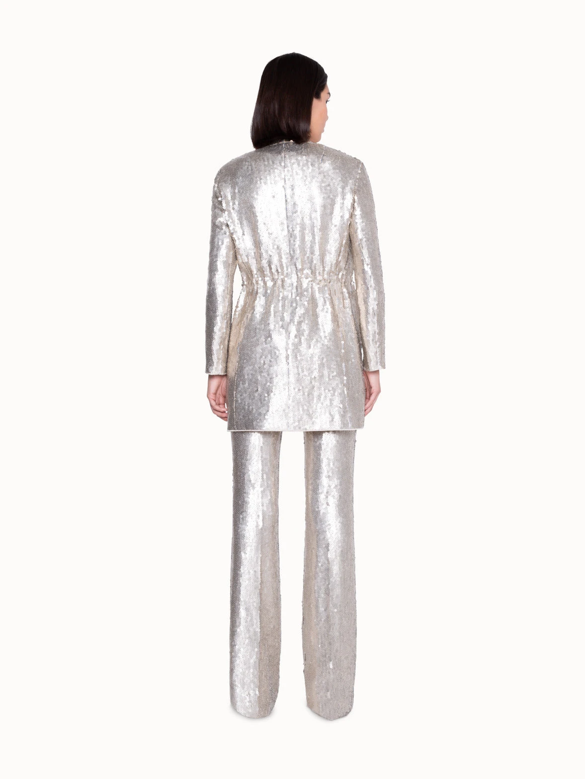 AKRIS Long Jacket In Silk With Sequins 6 AKRIS Long Jacket In Silk With Sequins - Image 4