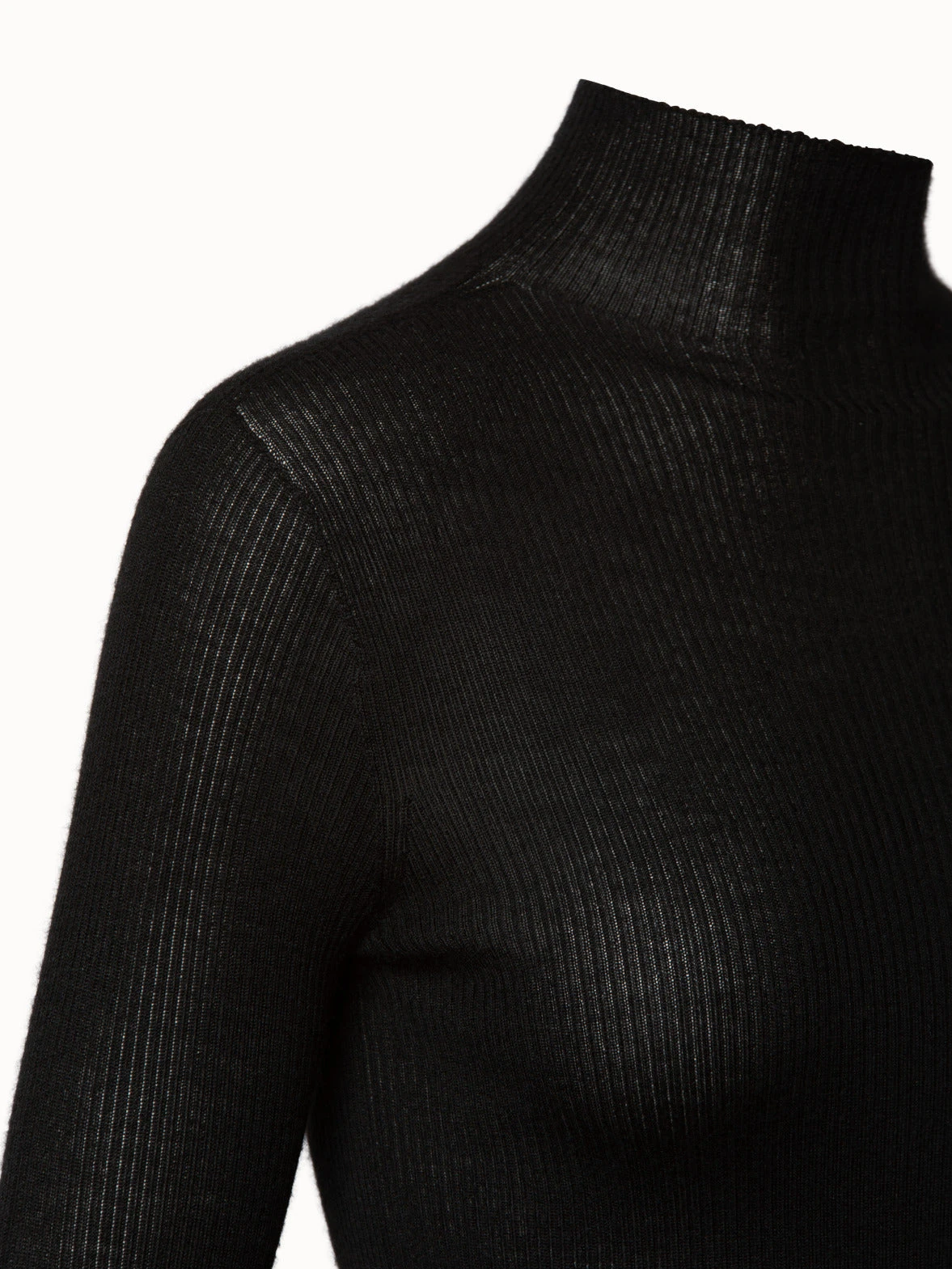 AKRIS Ribbed Cashmere Silk Mock Neck Pullover 7 AKRIS Ribbed Cashmere Silk Mock Neck Pullover - Image 5