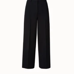 Cropped Pebble Crepe Pants