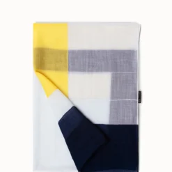 AKRIS Cashmere Silk Geometric Colorblock Scarf