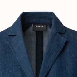 AKRIS Denim Blazer In Cotton -Deals Vog Shift Store 506412 scaled