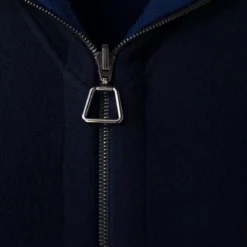 AKRIS Long Cashmere Wool Techno Jersey Zip Hoodie -Deals Vog Shift Store 506750