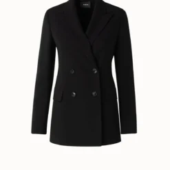 AKRIS Double Face Wool Double Breasted Blazer