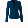 AKRIS Fleece Wool Crêpe Double Face Jacket