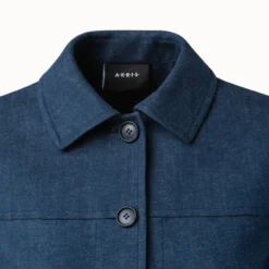 AKRIS Cropped Cotton Denim Jacket -Deals Vog Shift Store 549168 scaled