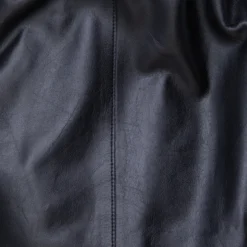 AKRIS Collared V-Neck Lamb Nappa Leather Belted Gilet -Deals Vog Shift Store 550040