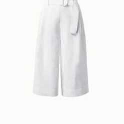 High-Waisted Wide Leg Linen Pants