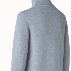 AKRIS Cashmere Pique Zip Cardigan -Deals Vog Shift Store 554341