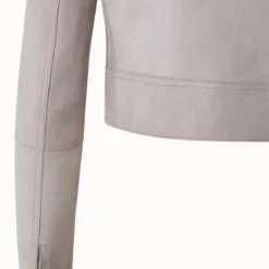 AKRIS Lamb Suede Leather Jacket 12 AKRIS Lamb Suede Leather Jacket -Deals Vog Shift Store 554434