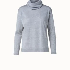 AKRIS Cashmere Silk Knit With Detachable Turtleneck
