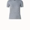 AKRIS Cashmere Silk Short Sleeve Pullover