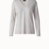 AKRIS Cashmere Silk Fine Gauge V-neck Knit -Deals Vog Shift Store 554979