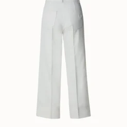 Chiara Pants In Striped Cotton Seersucker Stretch -Deals Vog Shift Store 567519