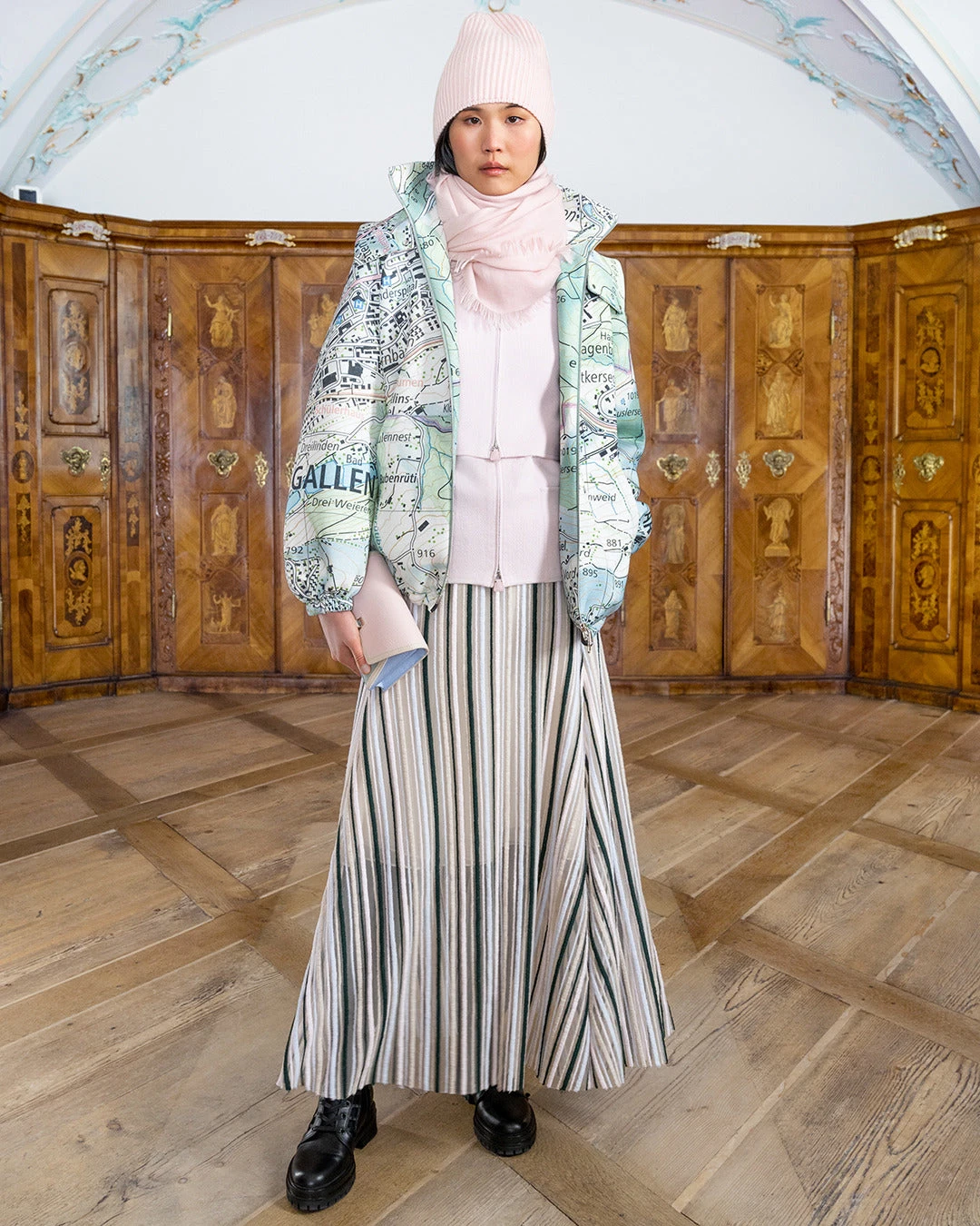 AKRIS Neoprene Parka St. Gallen Map Print 6 AKRIS Neoprene Parka St. Gallen Map Print - Image 4