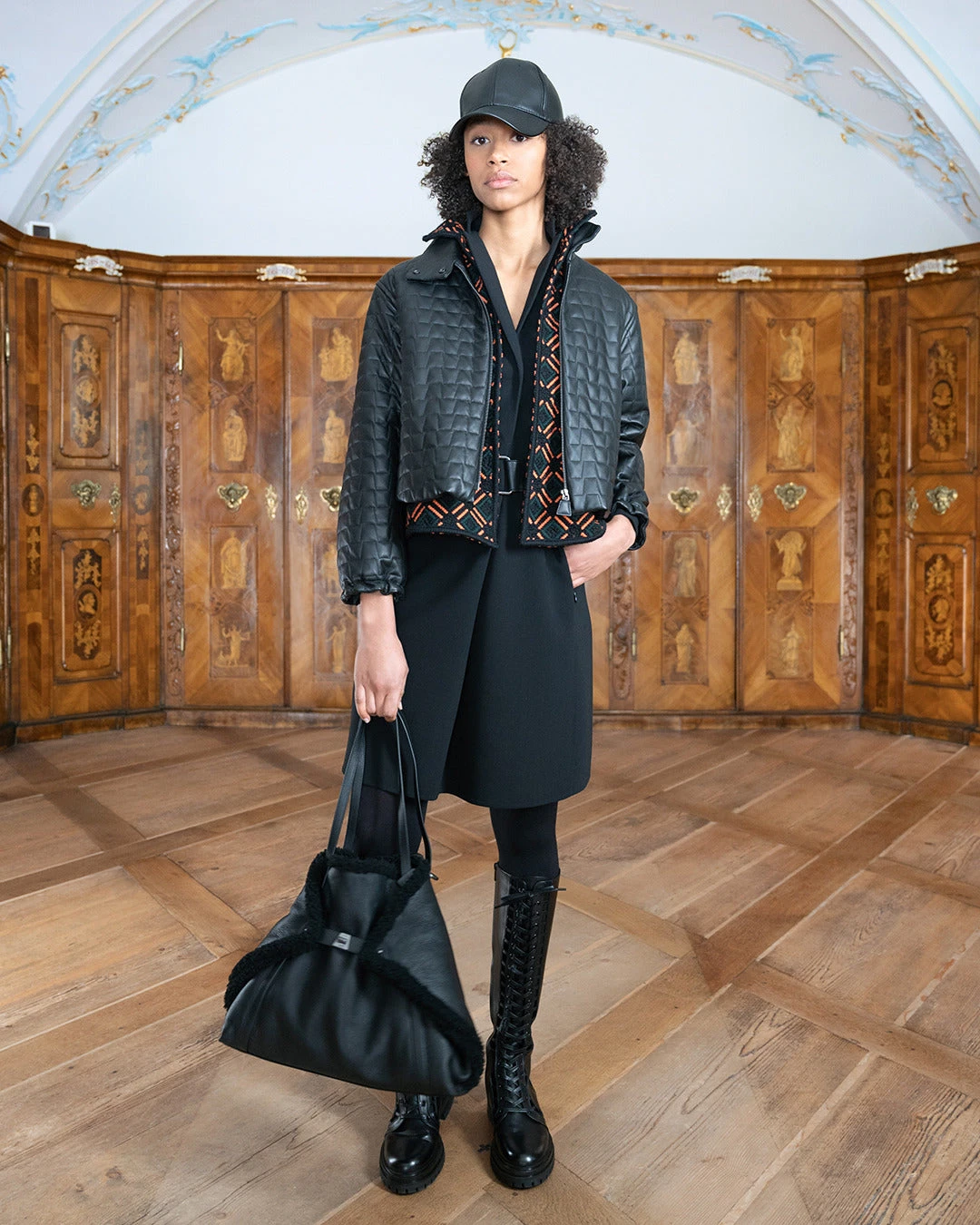 AKRIS Short Lamb Nappa Leather Quilted Jacket 4 AKRIS Short Lamb Nappa Leather Quilted Jacket - Image 2