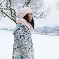 AKRIS Neoprene Parka St. Gallen Map Print 10 AKRIS Neoprene Parka St. Gallen Map Print -Deals Vog Shift Store 584337