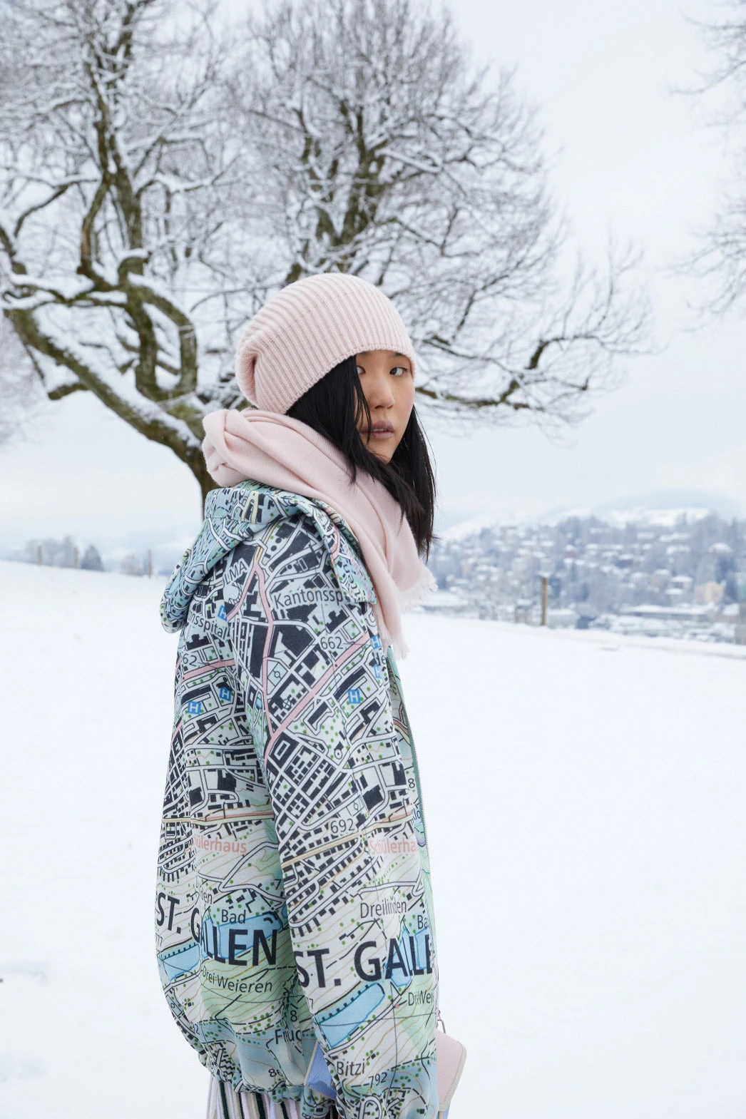 AKRIS Neoprene Parka St. Gallen Map Print 4 AKRIS Neoprene Parka St. Gallen Map Print - Image 2