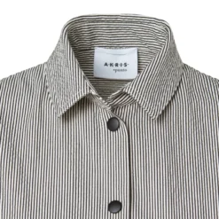 Sleeveless Striped Cotton Seersucker Midi Dress -Deals Vog Shift Store 589347 scaled