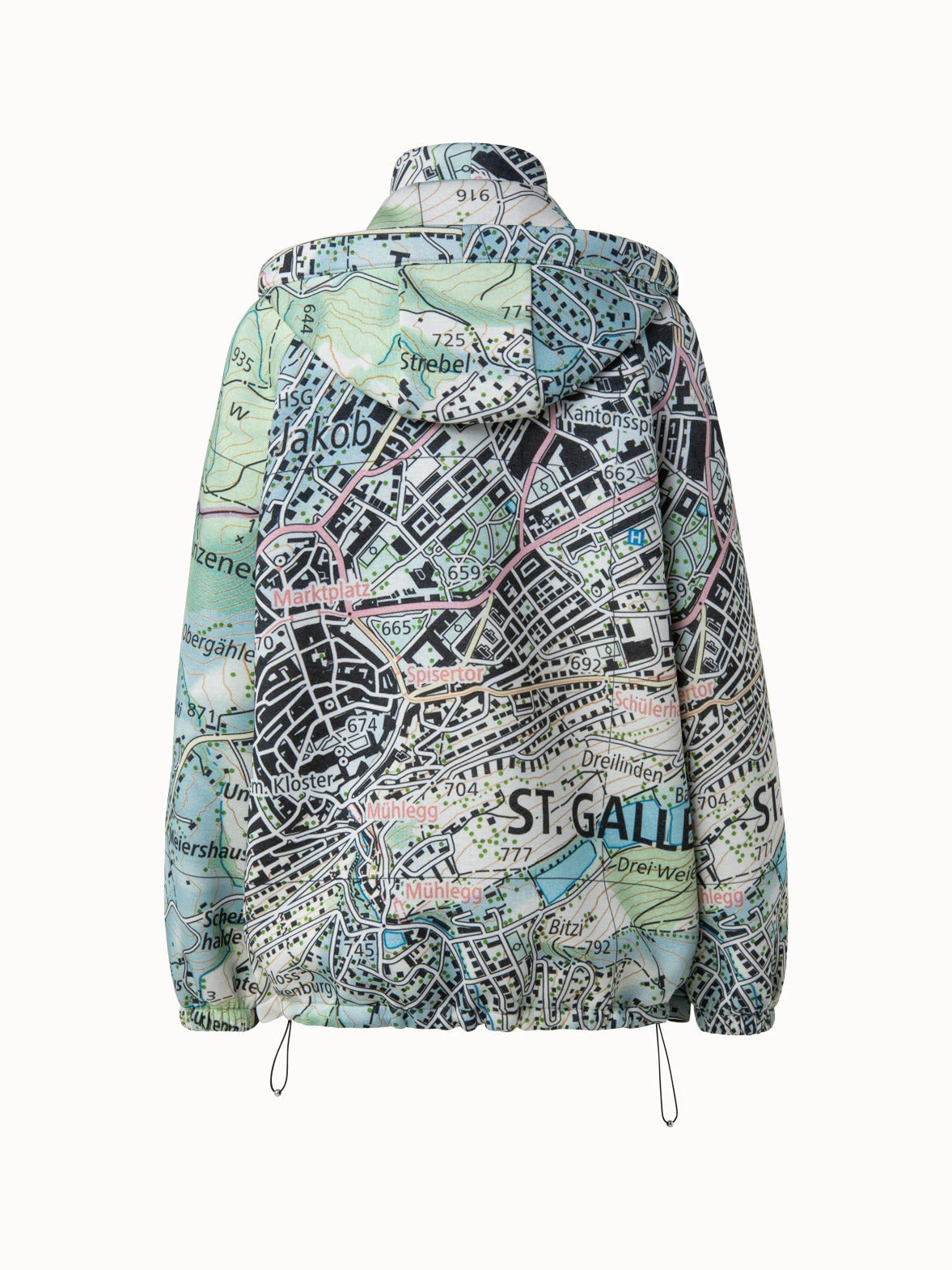 AKRIS Neoprene Parka St. Gallen Map Print 5 AKRIS Neoprene Parka St. Gallen Map Print - Image 3