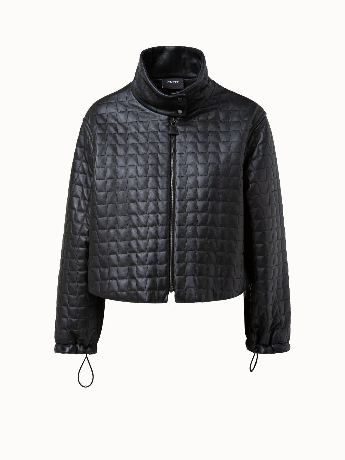 AKRIS Short Lamb Nappa Leather Quilted Jacket 6 AKRIS Short Lamb Nappa Leather Quilted Jacket - Image 4
