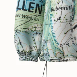 AKRIS Neoprene Parka St. Gallen Map Print 15 AKRIS Neoprene Parka St. Gallen Map Print -Deals Vog Shift Store 603003