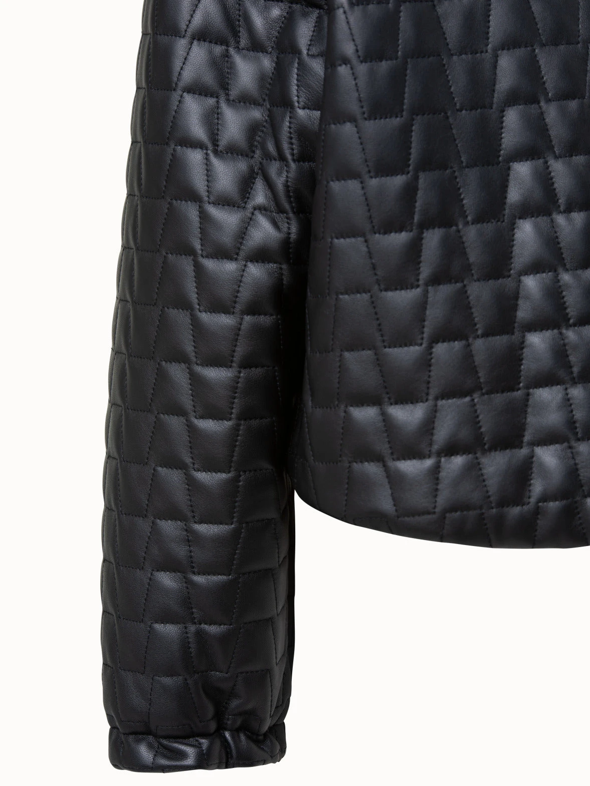 AKRIS Short Lamb Nappa Leather Quilted Jacket 8 AKRIS Short Lamb Nappa Leather Quilted Jacket - Image 6