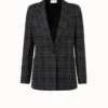Boyfriend Blazer Tartan Check -Deals Vog Shift Store 604580