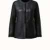 Mixed Media Lambskin Jacket -Deals Vog Shift Store 604867