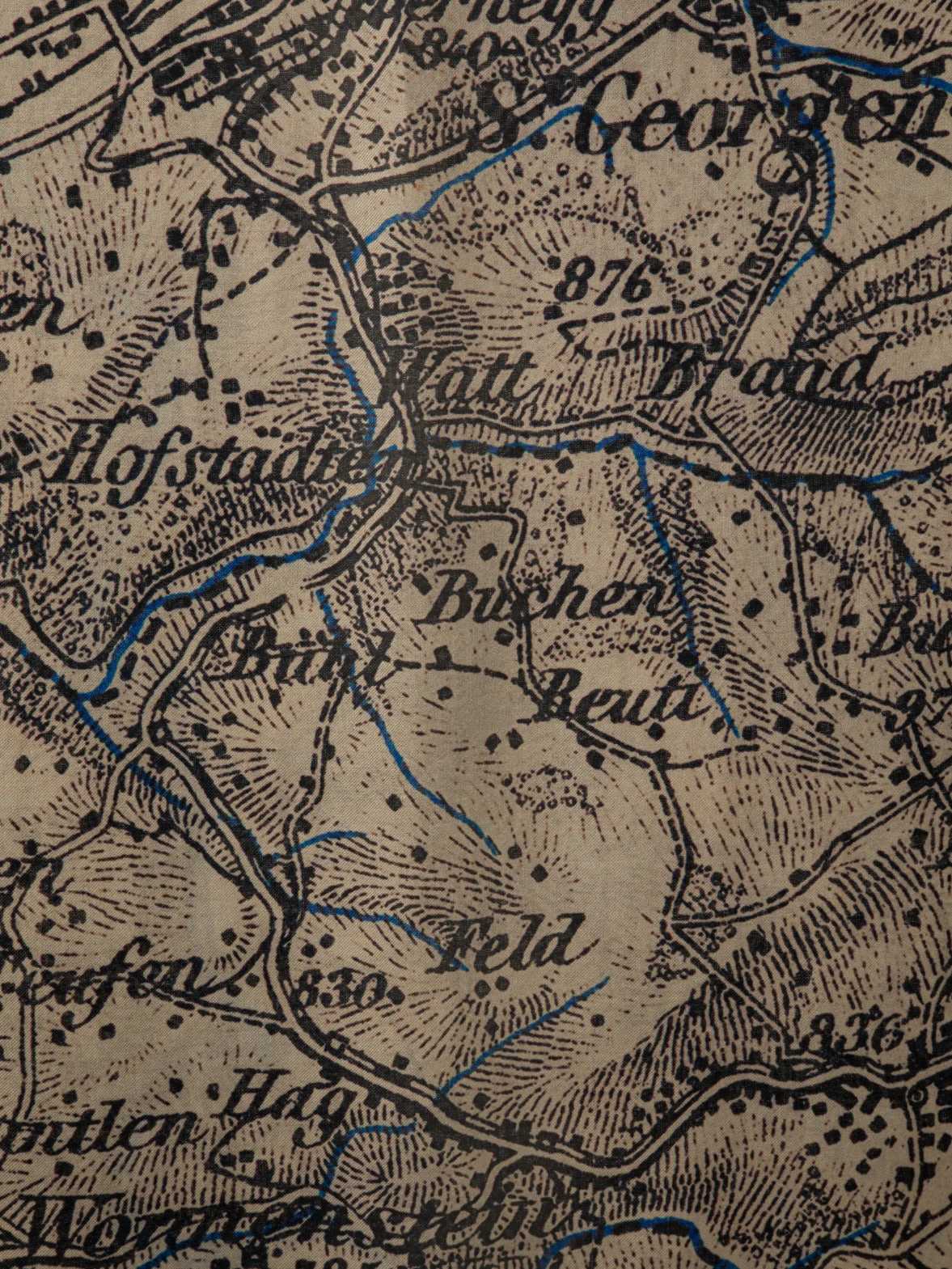 AKRIS Cashmere Silk Vintage Sg Map Print Scarf 6 AKRIS Cashmere Silk Vintage Sg Map Print Scarf - Image 4