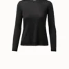 AKRIS Fine Gauge Cashmere Silk Pullover -Deals Vog Shift Store 611385