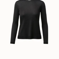 AKRIS Fine Gauge Cashmere Silk Pullover