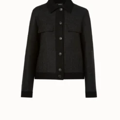 AKRIS Cashmere Double Face Jean Style Jacket