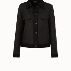 AKRIS Cashmere Double Face Jean Style Jacket -Deals Vog Shift Store 613129