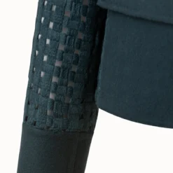 AKRIS Wool Open Grid Embroidery Jacket -Deals Vog Shift Store 648435