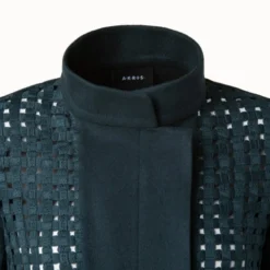 AKRIS Wool Open Grid Embroidery Jacket -Deals Vog Shift Store 648436 scaled