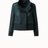 AKRIS Wool Open Grid Embroidery Jacket 1 AKRIS Wool Open Grid Embroidery Jacket -Deals Vog Shift Store 648654