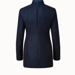 AKRIS Long Jacket In Wool Lurex -Deals Vog Shift Store 649044