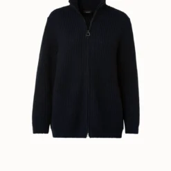 AKRIS Cashmere Cotton Sequins Zip Cardigan -Deals Vog Shift Store 649074