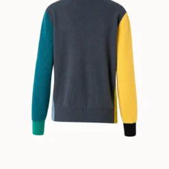 AKRIS Cashmere Cardigan Stitch Print 4 Knit Pullover -Deals Vog Shift Store 649090